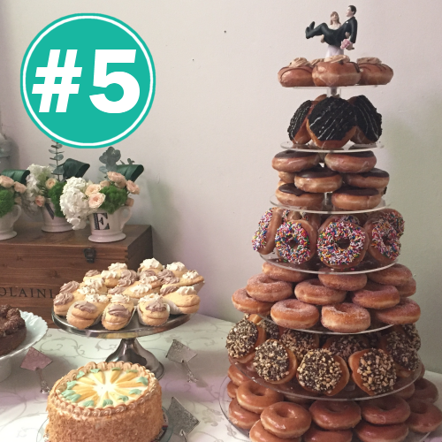 donut wedding cake